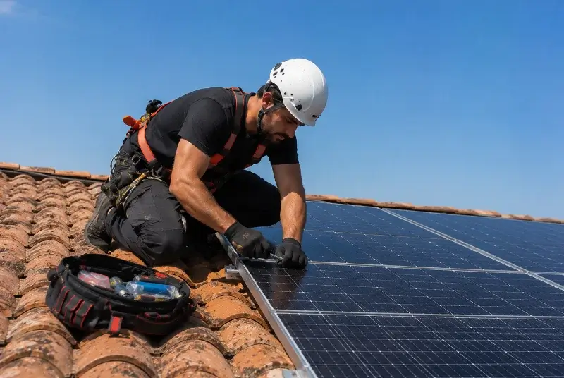 Maintenance et monitoring de panneaux solaires à Bousbecque